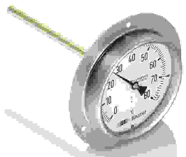 Bimetallthermometer TBL 100 für Lüftungskanäle