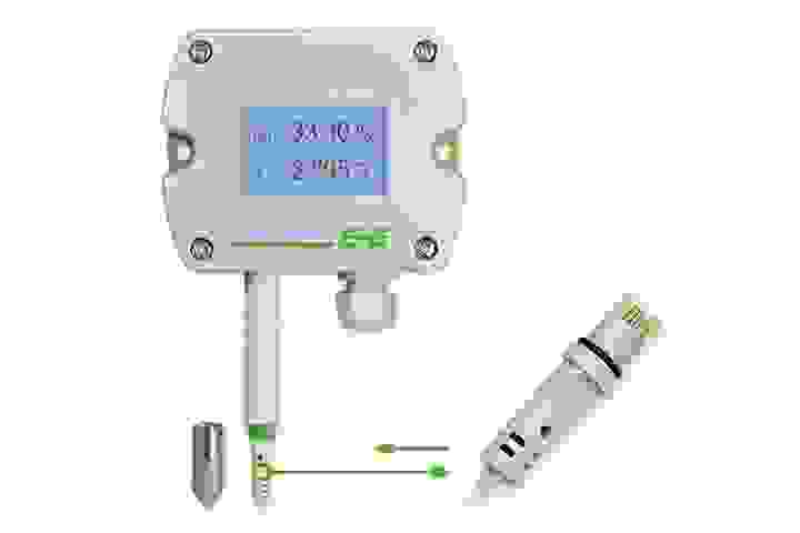 Der EE212 Feuchte- und Temperatur-Sensor mit austauschbarem Sensormodul ist für anspruchsvolle Klimasteuerungen optimiert
