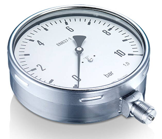 Manometer MEX8 für den Einsatz bei gasförmigen und flüssigen Medien.