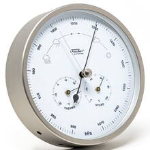 Station météo Fischer 1602-01 Station météorologique en acier inoxydable