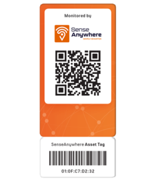 AssetTag Karte mit Seriennummer und QR-Code AssetTag Karte mit Seriennummer und QR-Code