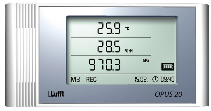 OPUS20 THIP - Temperatur, Feuchte und Luftdruck Datenlogger
