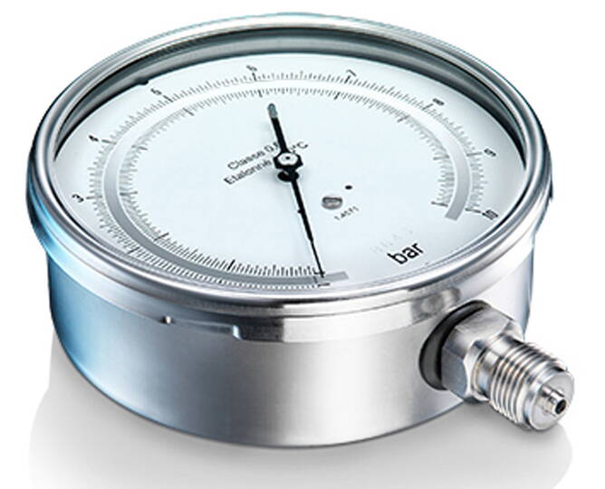 Manomètre de vérification MVX7 Manomètre de précision avec miroir de parallaxe pour une lecture précise des mesures.