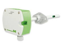 Messumformer für CO2 - EE850  Der Kanalmessumformer EE850 misst den CO2‐ Gehalt, die Feuchte und die Temperatur in Lüftungskanälen.