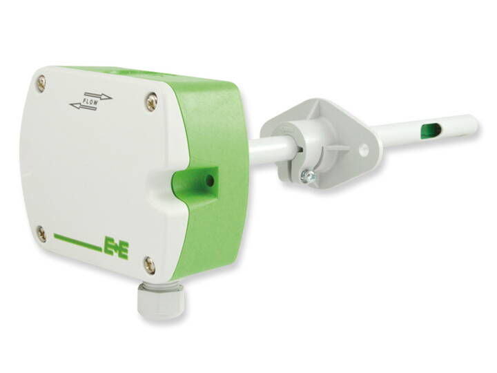 Messumformer für CO2 - EE850  Der Kanalmessumformer EE850 misst den CO2‐ Gehalt, die Feuchte und die Temperatur in Lüftungskanälen.