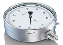 Prüfmanometer MVX8 Prüfmanometer für korrosive, nicht kristallisierende Flüssigkeiten und Gase.